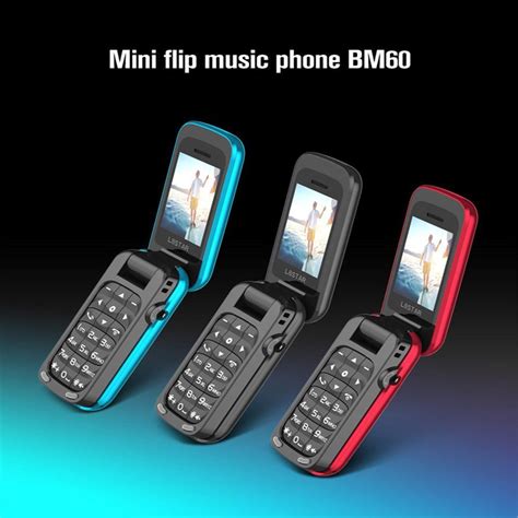 L8star Bm60 Mini Flip Music Phone Mp3 Player Bluetooth Dial Mobile Fm