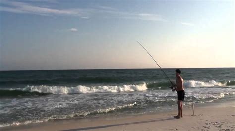Surf Fishing On The Gulf Of Mexico Youtube