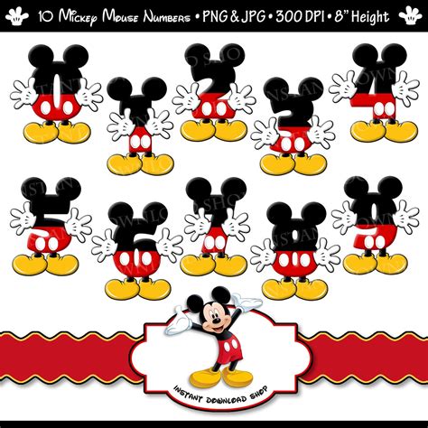 Mickey Mouse Clip Art With Lots Of Different Expressions