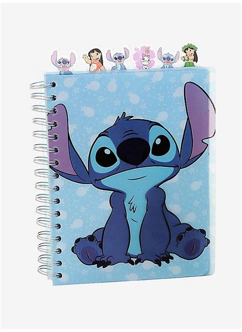 Boxlunch Disney Lilo And Stitch Journal With Tabs Stitch Toy Lilo And Stitch Drawings Lilo