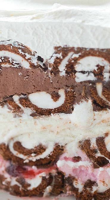 Neapolitan Swiss Roll Ice Cream Cake In Specialty Cakes Ice