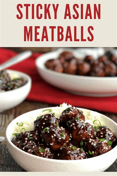 sticky asian meatballs recipe asian meatballs recipes meat dinners