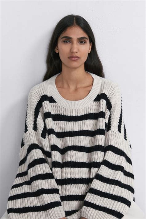 Zara Striped Oversized Sweater 06771144 V2020