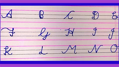 How To Write English Capital Letters Cursive Writing A To Z