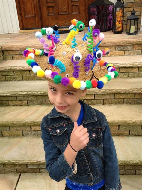 Crazy hat day wacky hair silly hats funny hats to make funky hats red ribbon week gumball machine diy hat crazy socks. 10 Great Crazy Hat Day Ideas For Kids 2021