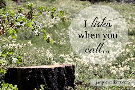 i listen when you call {letters from god} jacque watkins