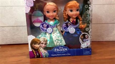 Frozen Anna And Elsa Singing Sisters Dolls Toy Youtube