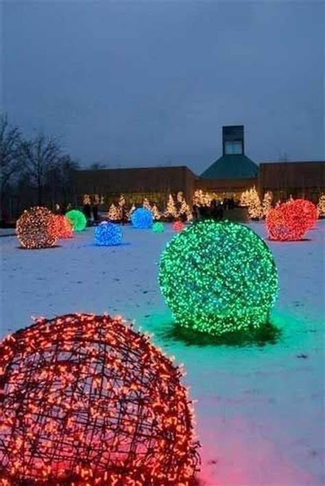 54 Best Diy Christmas Light Balls For Outdoor Decoration Diy