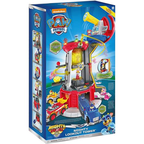Epoch Paw Patrol Mighty Pups Super Paws Lookout Tower Playset With