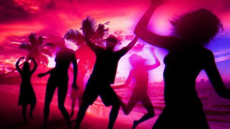 blurred motion enjoyment disco dancing beach party lifestyles dance floor night adult