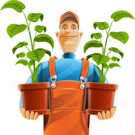 Jardinier Tube Personnage Png Character Clipart Job