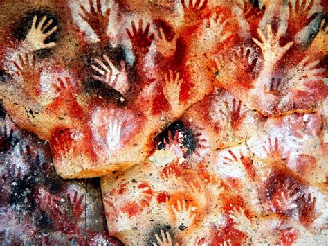 Cave Of Hands Argentina Stenciled Handprints And Wall Paintings
