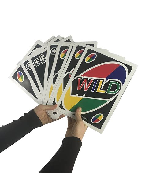 Begin a new adventure with the a uno deck consists of 108 cards, of which there are 76 number cards, 24 action cards and 8 wild. Big Uno Cards Game (Purchase Cheap Giant Uno Cards)