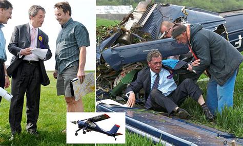 Michael Crick Reveals Threat By Pilot Who Survived A Plane Crash With Nigel Farage Daily Mail