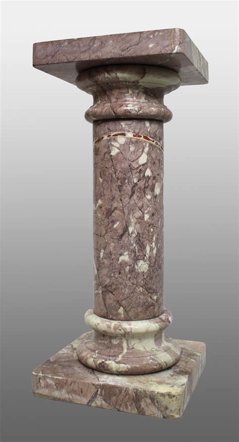 Rouge Marble Column Pedestal Stand For Sale At 1stdibs Marble