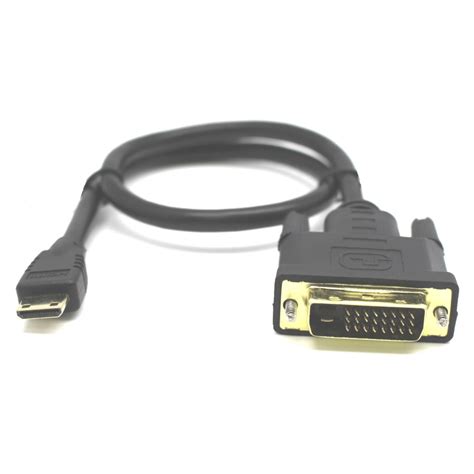Mini Hdmi To Dvi Cable 045m Gold Touch