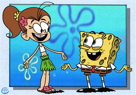 Luan Meets Spongebob By Thefreshknight On Deviantart