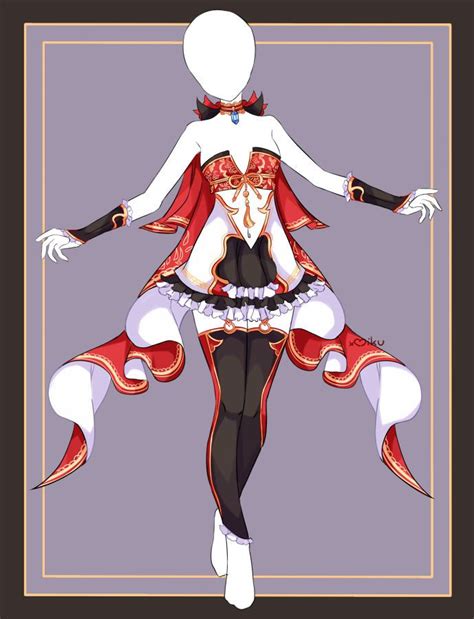 Closed Auction Outfit 583 Lineart By Xmikuchuu On Deviantart