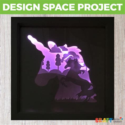Light-Up Unicorn Shadow Box | Craft With Sarah