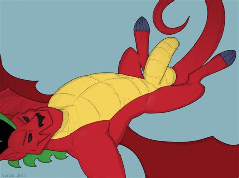 Rule 34 American Dragon Jake Long Anthro Balls Big Penis Disney Dragon Half Erect Humanoid