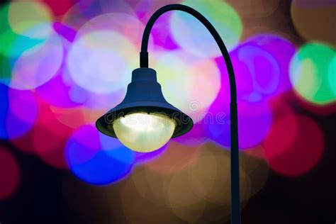 Street Lamp Over Twilight Background Stock Image Image Of Shape