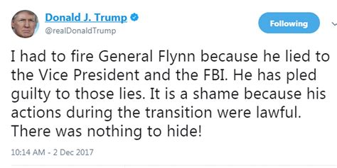 Trump Tweets Response About The Firing Of Former National Security