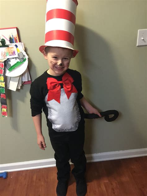 How To Make A Cat In The Hat Halloween Costume Anns Blog