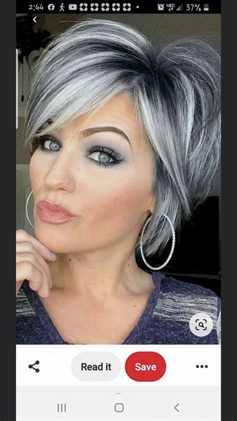 Pin By Vicki Trammell On Beauty Hair Gray Hair Highlights Short Silver Hair Gorgeous Gray Hair