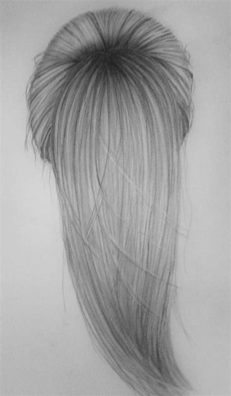 Ponytail 2 By Blackwing100 On Deviantart Realistic Hair Drawing Girl