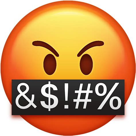 Emoji Mad Swearing Face Iron On Transfer 6 Divine Bovinity Design