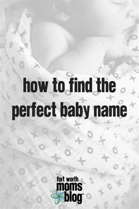 How To Find The Perfect Baby Name Baby Names Names Parent Resources
