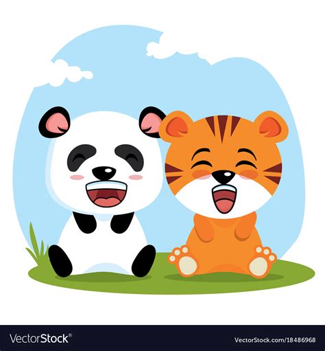 Cute Animals Cartoon Royalty Free Vector Image