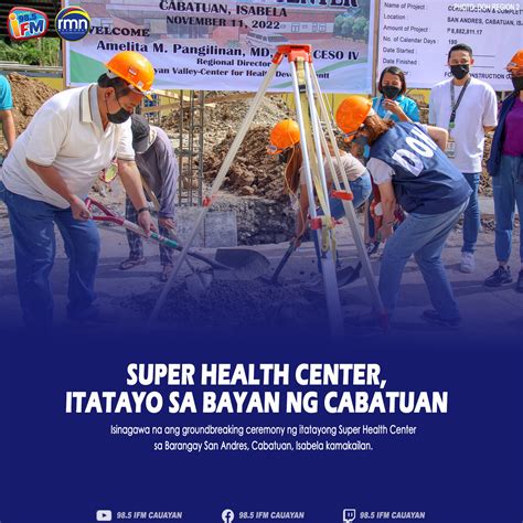 Super Health Center Itatayo Sa Bayan Ng Cabatuan Rmn Networks