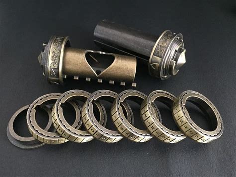 The da vinci code cryptex is the most interesting gift for a friend. Six digit All metal Cryptex Valentine's Day Present ...