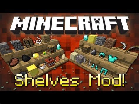 How to use the anvil: Minecraft: SHELVES MOD! - YouTube
