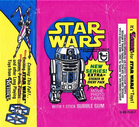 Swnz Star Wars New Zealand Vintage Star Wars Bubble Gum Wrappers