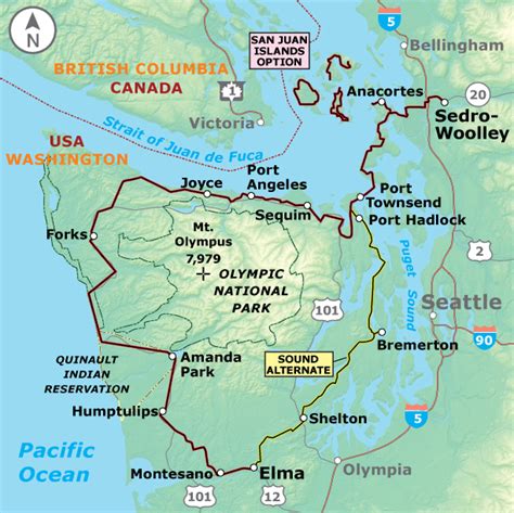 Washington Parks Adventure Cycling Route Network Cycling Route