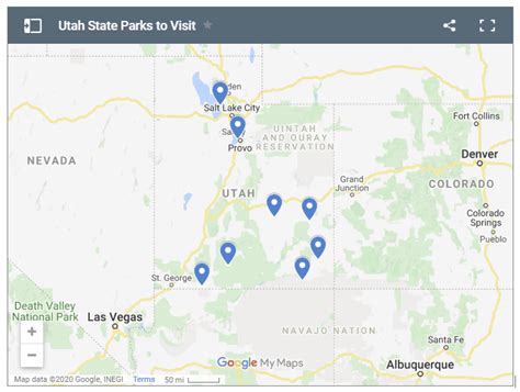 Utah State Parks Map