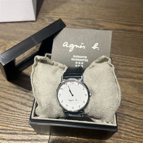 agnes b 法國時尚簡約薄型手錶｜popchill 拍拍圈