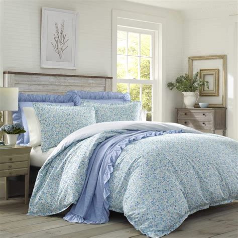 Laura Ashley Home Jayne Collection Luxury Premium Ultra Soft Duvet Coverlet Lightweight