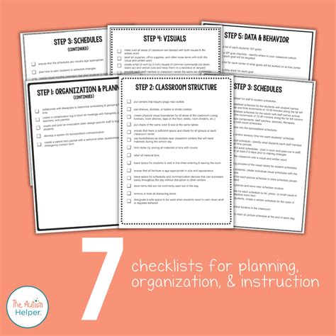 Special Education Classroom Setup Checklists The Autism Helper