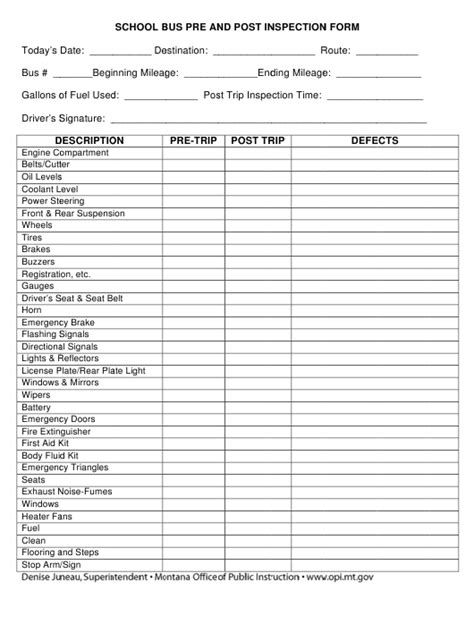 Printable Cdl Pre Trip Checklist Customize And Print
