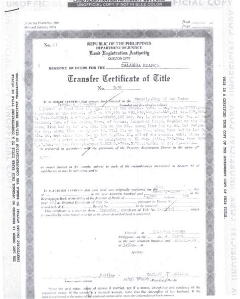 Transfer Certificate Of Title Tct 1 The Real Estate Group Philippines