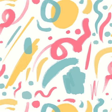 Free Vector Hand Painted Abstract Painting Pattern Design