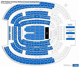At T Stadium Seating Charts For Concerts Rateyourseats Com
