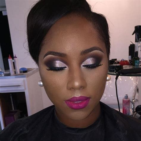 Lavender Eyeshadow Makeup Look For Black Women Makeup For Black Women