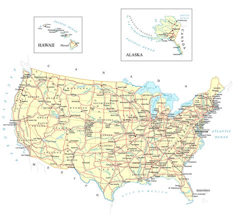 Usa Map Map Of The Usa Map Of North America