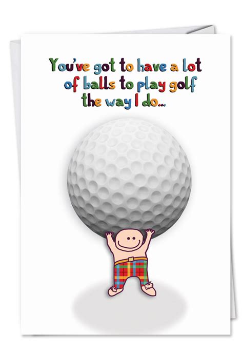 Here is a huge collection of the best birthday celebration wishes, cakes, candles and fireworks that you can send and share with your friends. Golf Balls Just Saying Funny Birthday Card