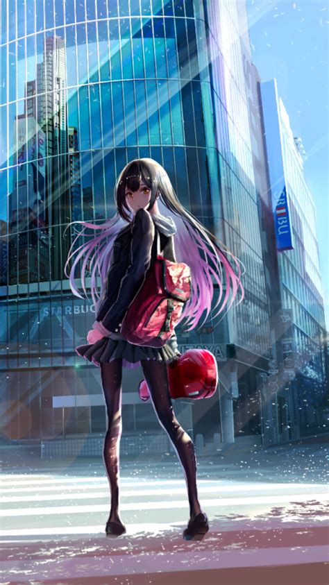 480x854 School Anime Girl Android One Mobile Wallpaper Hd