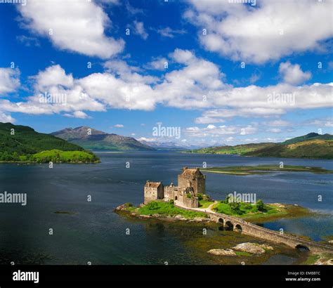 Eilean Donan Castle Loch Duich Kyle Of Lochalsh Scotland Uk Stock